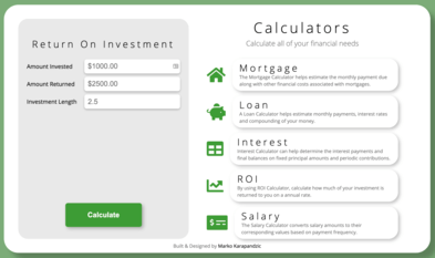 financial calculators project